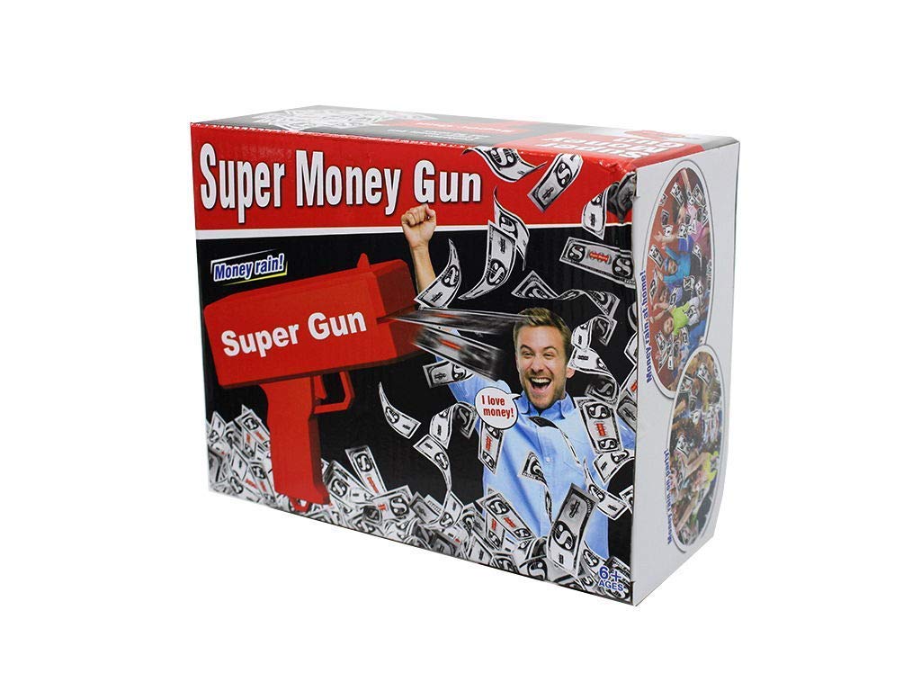 Money Gun For Parties, Night Clubs, Birthdays and Flawless Enjoyment - For Toddles too