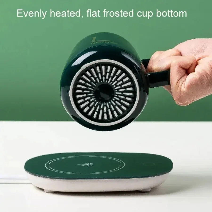 Switch Electric Coffee Mug-Warmer with Ceramic Mug, Cover, Spoon