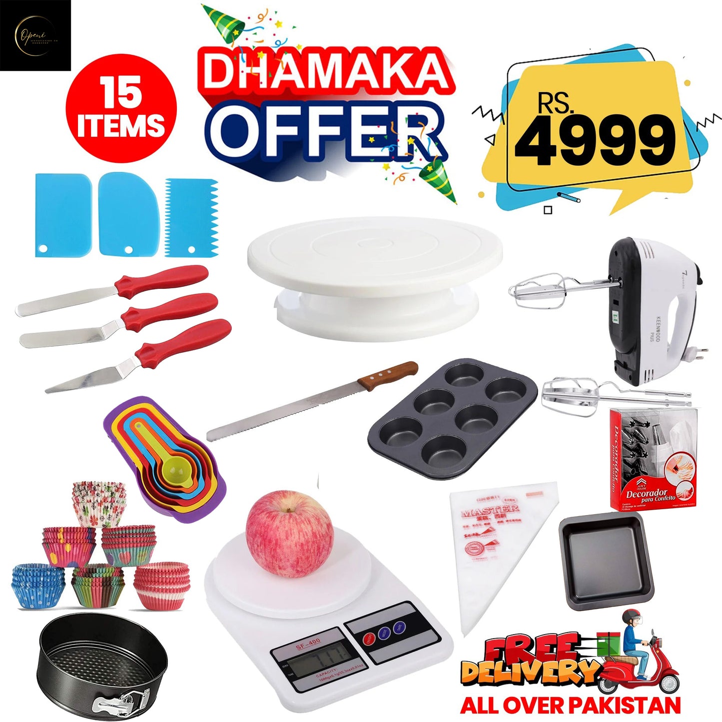 13 Items - 40 Pcs Baking Deals - Baking Items / Tools - Bakeware