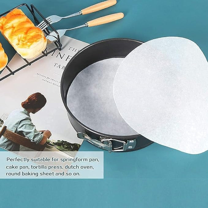 Pack of 3 - Round Shape Cake Pan 6" - Bread Loaf Pan 6" And 6 Slot Cup Cake Muffin Tray - Cake Baking and Decoration Tools - Black Carbon Steel - Non stick Mold