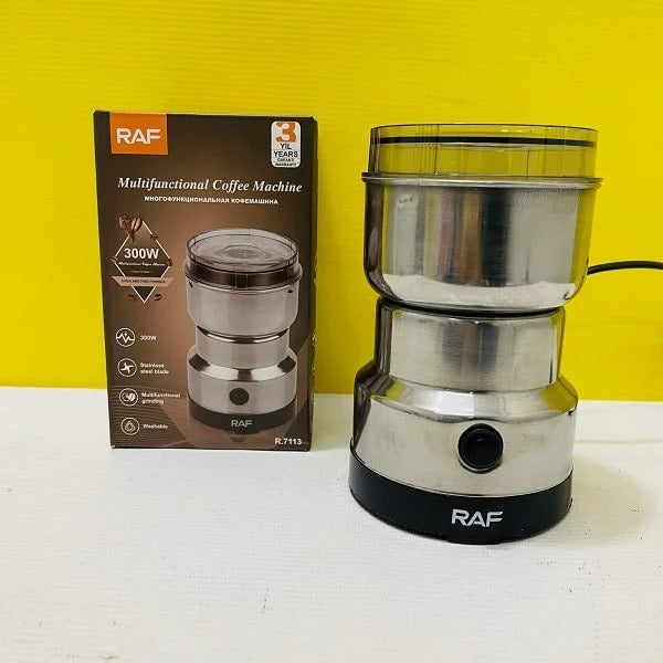 RAF Stainless Steel Electric Dry Mill Spice, Masala & Coffee Grinder – 300W