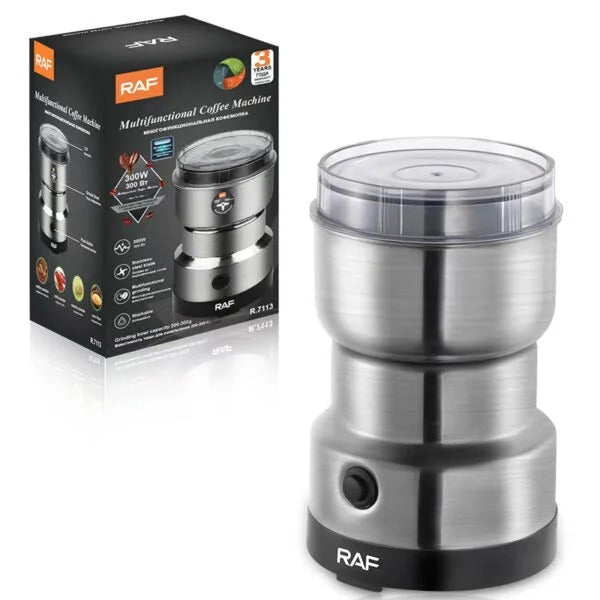 RAF Stainless Steel Electric Dry Mill Spice, Masala & Coffee Grinder – 300W