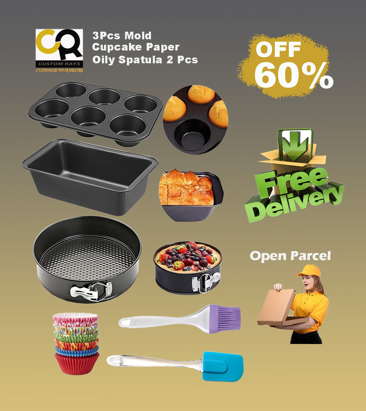 5 Items Cake Baking Deals - Mold Deals
