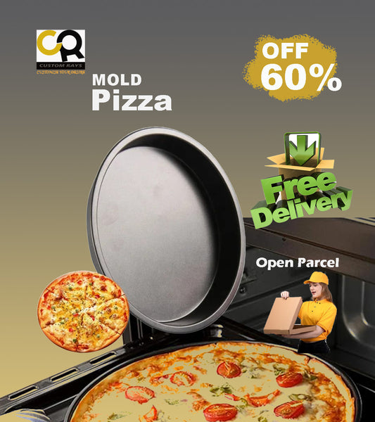 9" Pizza Pan for Oven, Nonstick Round Aluminum Pizza Baking Tray, Restaurant Style Heavy-Duty Deep-Dish Pizza Pan with Rolled Edge & Warp Resistant
