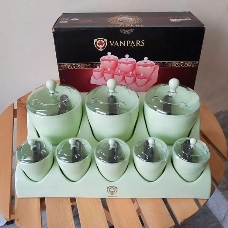 Stylish 8 Pcs Multipurpose Spices Masala Box Set