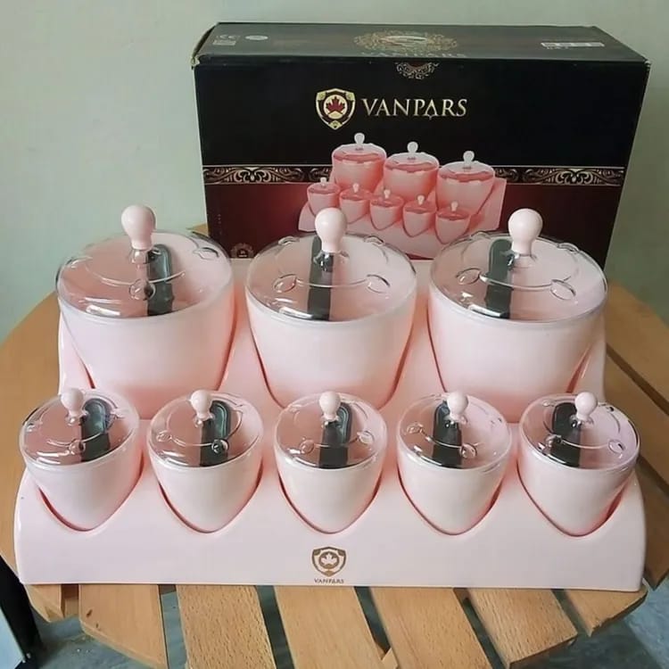 Stylish 8 Pcs Multipurpose Spices Masala Box Set