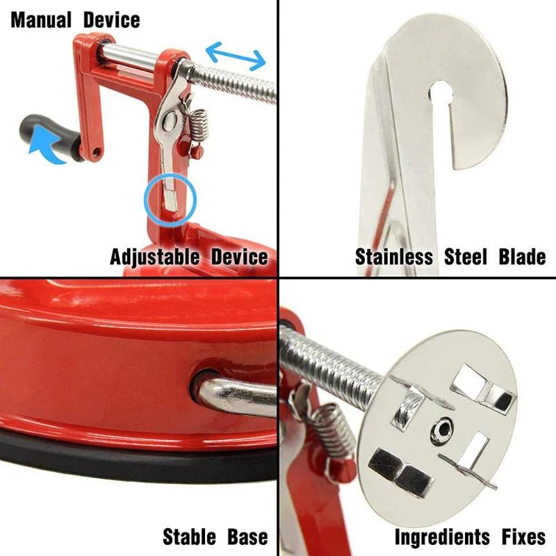 Red Stainless Steel Twisted Potato apple slicer